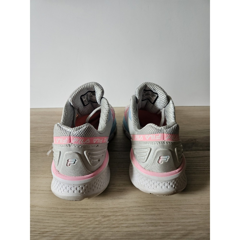 FILA Women's Memory Cryptonic 9 Running Shoes Grey/Pink/Blue Mesh Sneakers - Picture 4 of 7